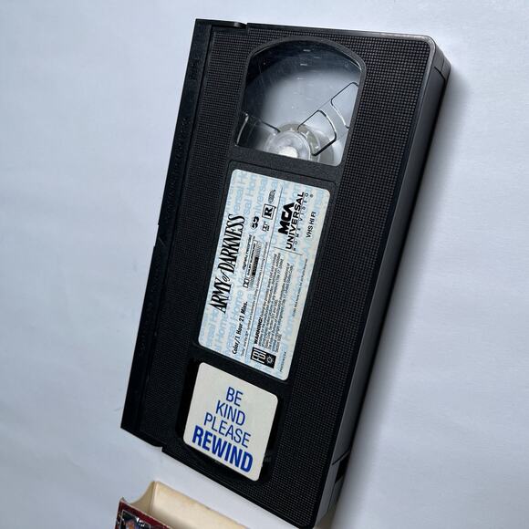 Army of Darkness VHS Tape Bruce Campbell Raimi Horror Wonderful Shape Shrinkwrap - Picture 6 of 7